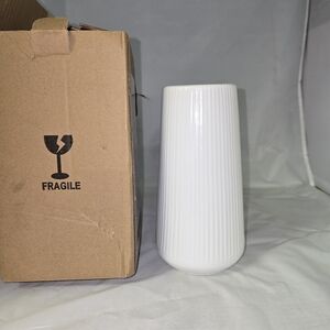 Elegant White Ceramic Vase NEW